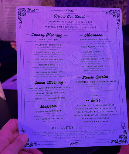 Menu Buttermilk & Bourbon - Back Bay - 2