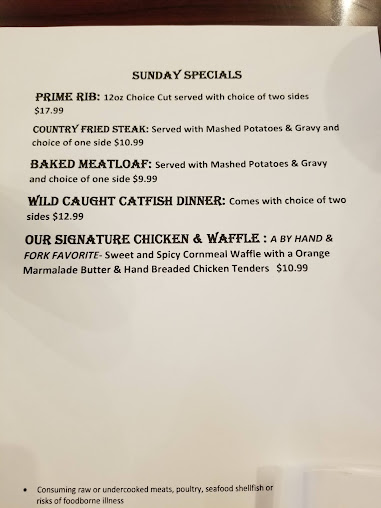 Menu By Hand And Fork - 8