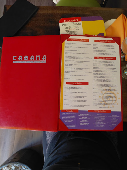 Menu Cabana - 1