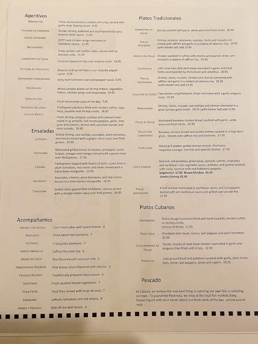 Menu Cabana - 5