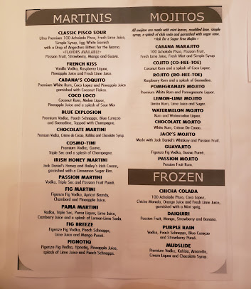 Menu Cabana - 8