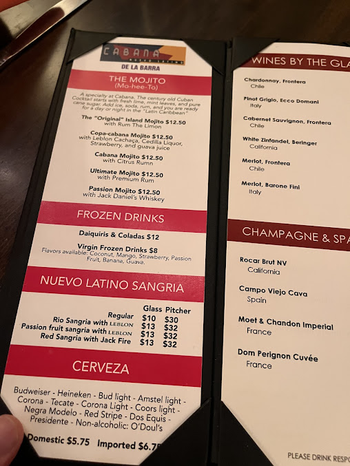 Menu Cabana - 9