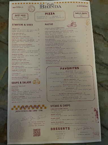 Menu Cafe Bionda - 8