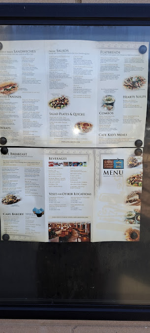 Menu Cafe Carolina And Bakery - 1