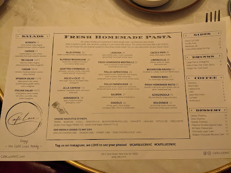 Menu Cafe Luce - Italian Restaurant & Wine Bar - 5