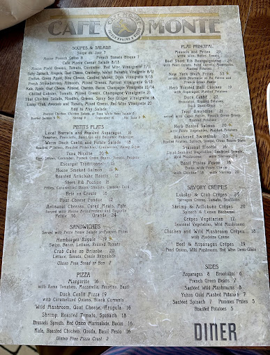Menu Cafe Monte French Bakery And Bistro - 9