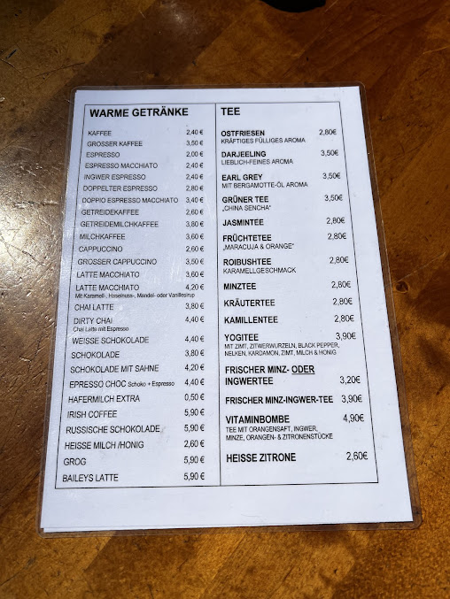 Menu Café Restaurant Morgenland - 6