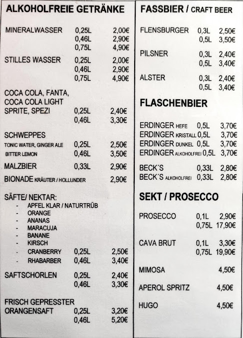 Menu Café Restaurant Morgenland - 7