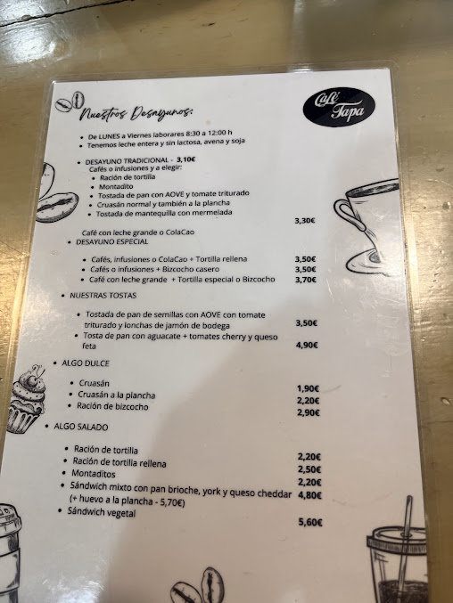 Menu Café Tapa - 4