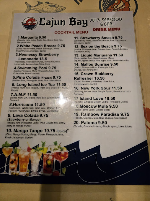 Menu Cajun Bay Seafood Bar - 0