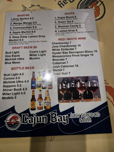 Menu Cajun Bay Seafood Bar - 1