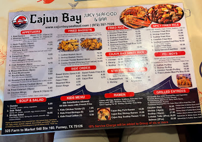 Menu Cajun Bay Seafood Bar - 6