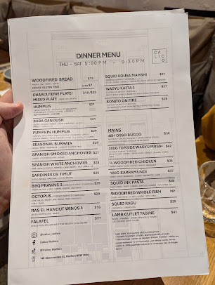 Menu Calico - Cafe, Restaurant, Pizzeria & Bar - 3