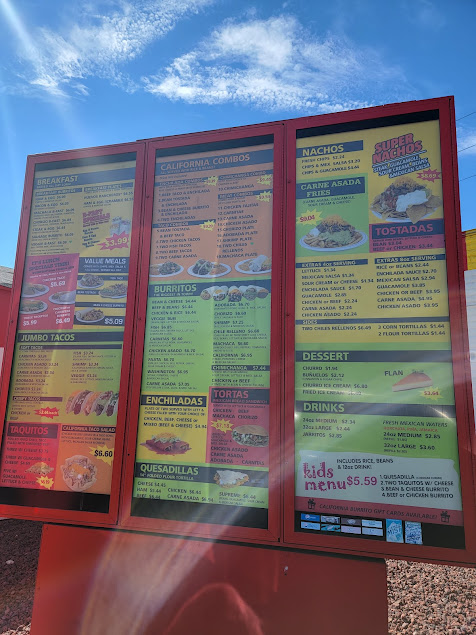 Menu California Burrito Taco Shop - 6