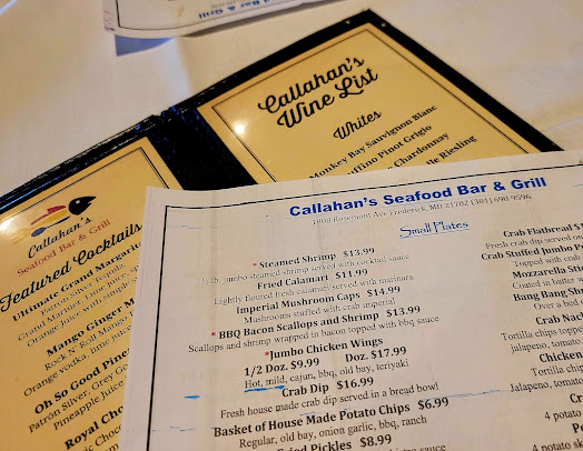 Menu Callahans Seafood Bar Grill - 7