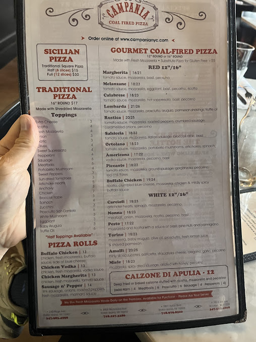 Menu Campania - 1