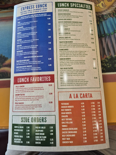 Menu Cancun Mexican Grill Bar - 0