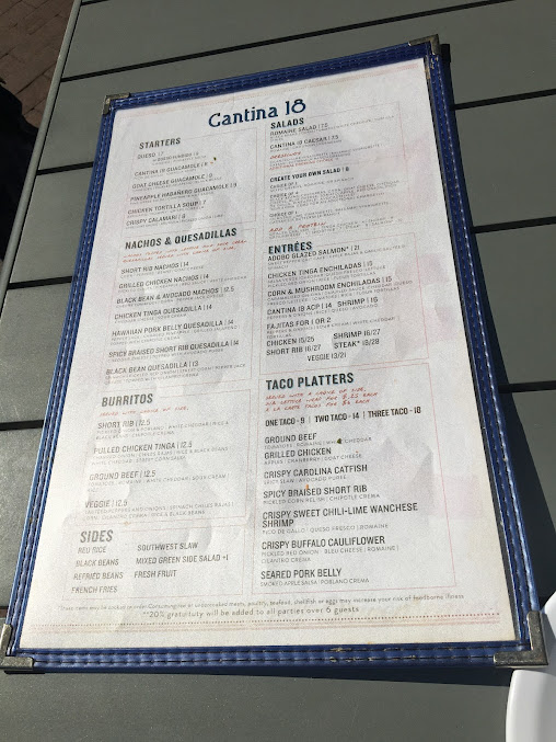 Menu Cantina 18 - 3