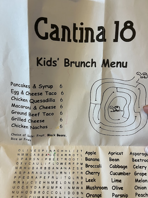 Menu Cantina 18 - 6