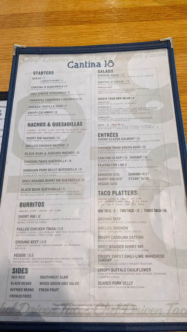 Menu Cantina 18 - 8