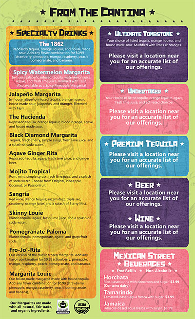 Menu Cantina Louie - 0