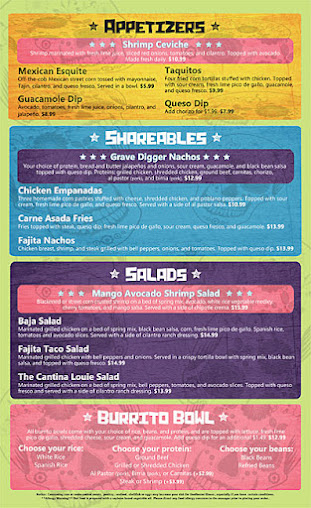Menu Cantina Louie - 2