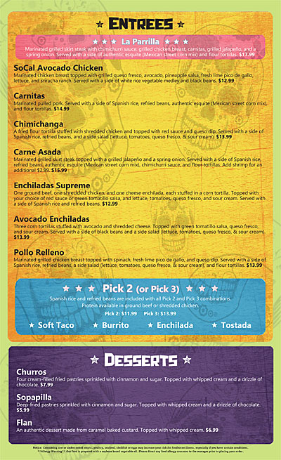Menu Cantina Louie - 3