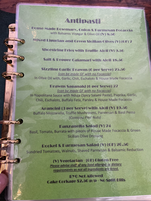 Menu Capanno Trattoria Bar And Grill - 4