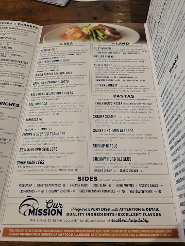Menu Cape Fear Seafood Company - 0