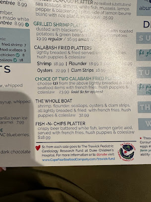 Menu Cape Fear Seafood Company - 8