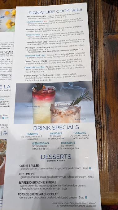 Menu Cape Fear Seafood Company - 9