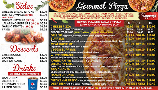 Menu Cappolla's Pizza & Grill - 1