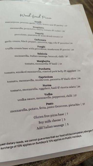 Menu Capriccio Osteria Italian Restaurant - 6