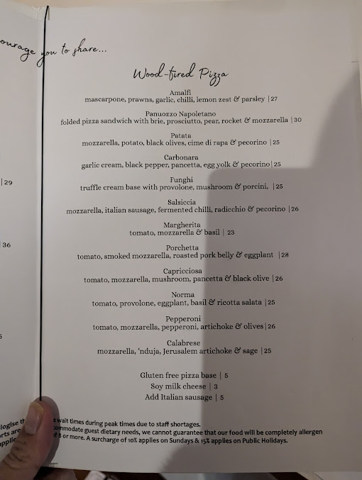 Menu Capriccio Osteria Italian Restaurant - 8