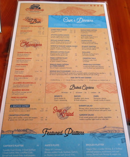 Menu Capt. Benny's - 6