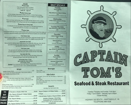 Menu Captain Tom's Seafood - 2