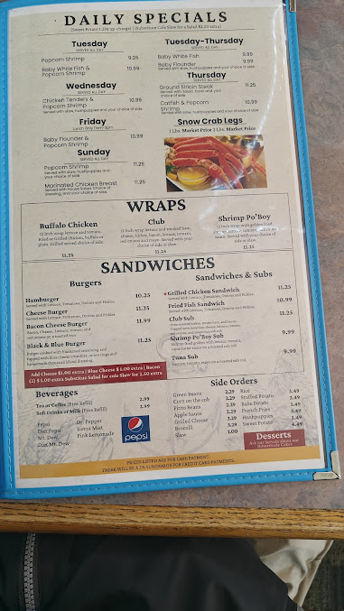 Menu Captain Tom's Seafood - 8