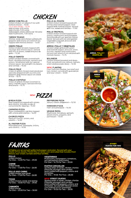 Menu Carajillo's Mexican Kitchen - 7