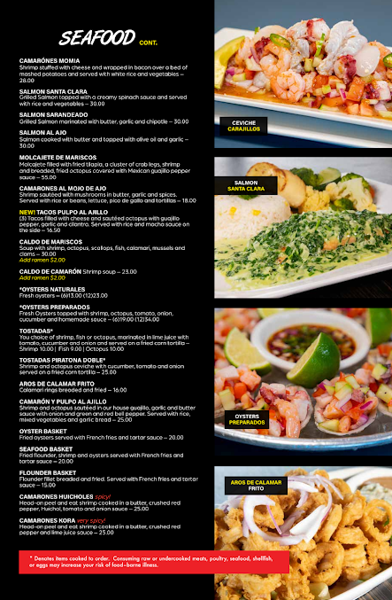 Menu Carajillo's Mexican Kitchen - 9