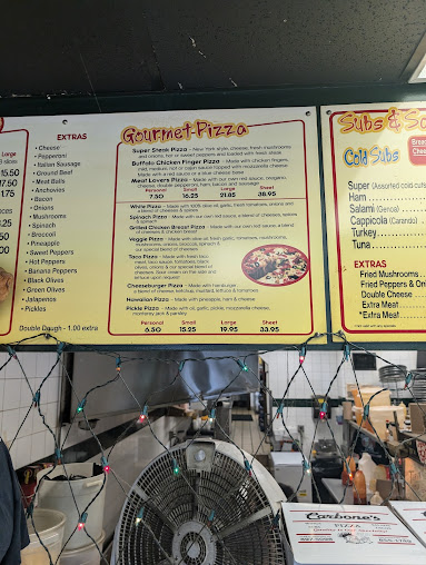 Menu Carbone's Pizza & Subs - 0