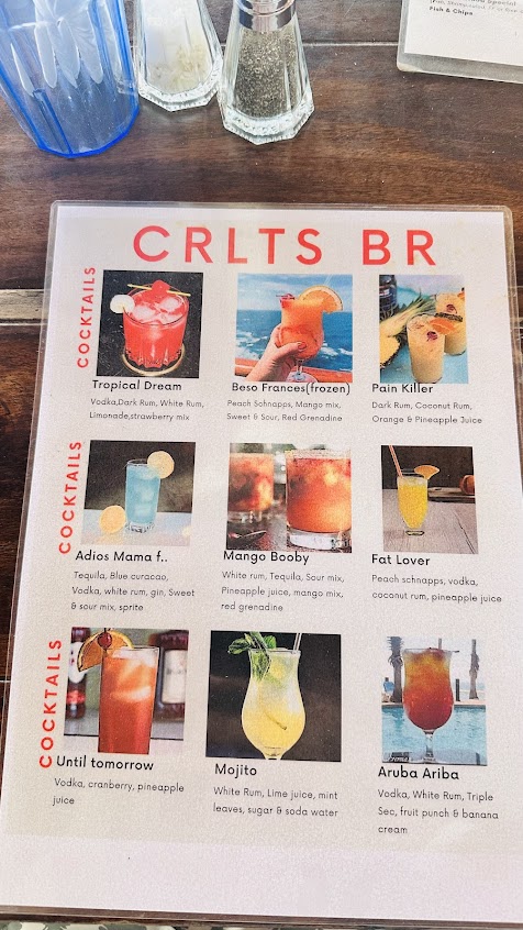 Menu Carlitos Caribbean Sports Bar Grill - 1