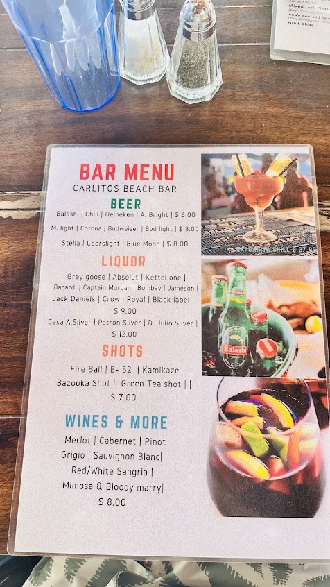 Menu Carlitos Caribbean Sports Bar Grill - 2