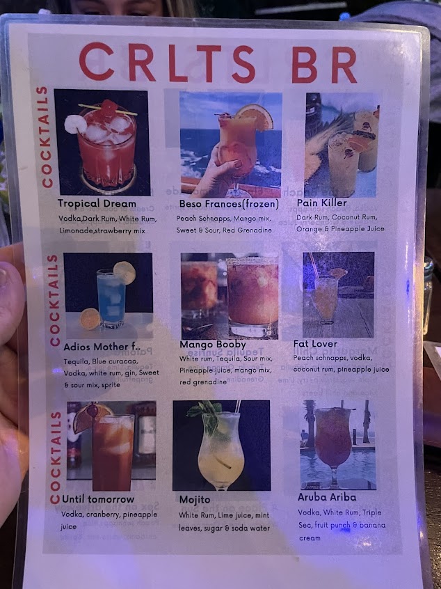 Menu Carlitos Caribbean Sports Bar Grill - 4