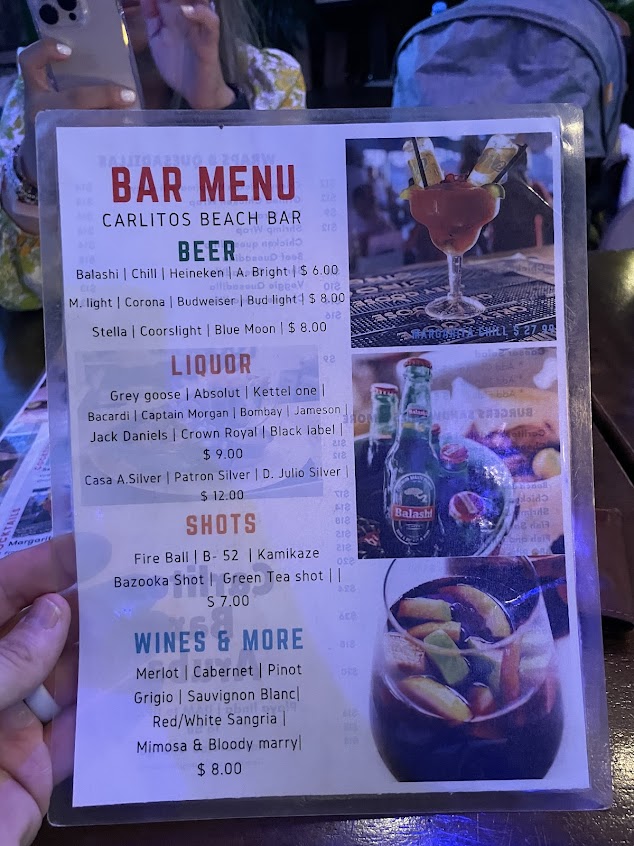 Menu Carlitos Caribbean Sports Bar Grill - 5