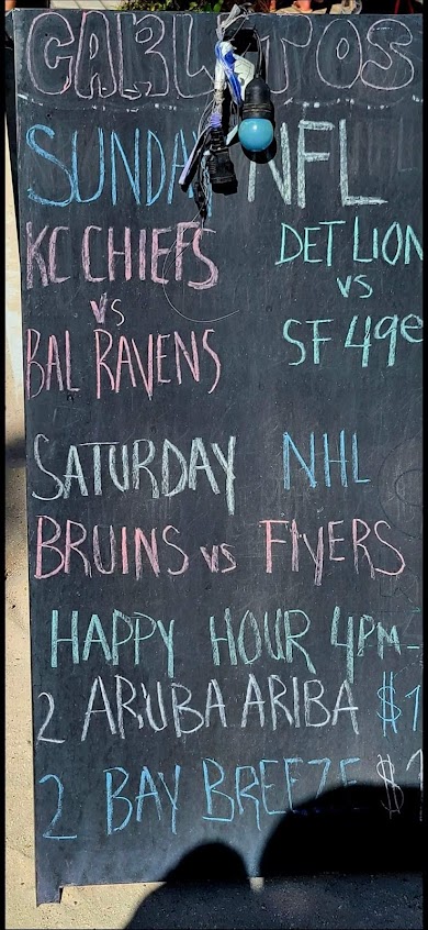 Menu Carlitos Caribbean Sports Bar Grill - 7