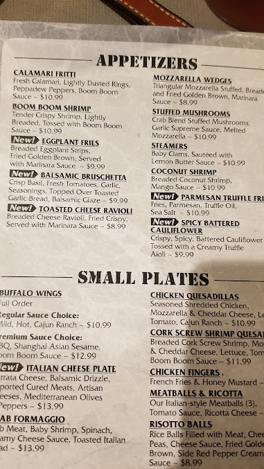 Menu Carmelos Roman Delight Restaurant - 0