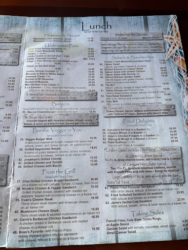 Menu Carmen's Seafood Restaurant - 7
