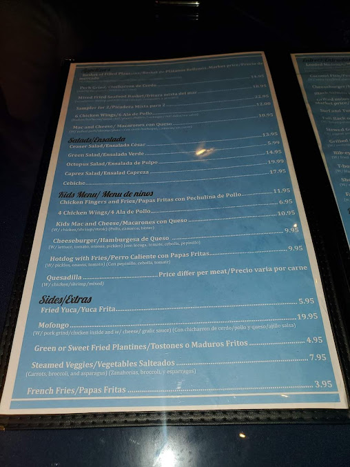 Menu Casa Blanca Restaurant & Grill - 0