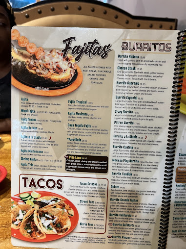 Menu Casa Tequila Mexican Grill - 3