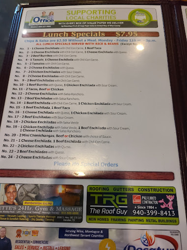 Menu Casa Torres Mexican Restaurant - 3